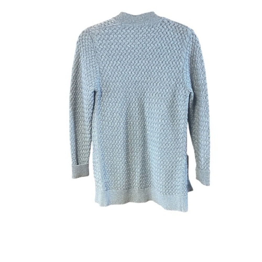 L.L Bean Woven Knit Open Cardigan Sweater - Picture 3 of 5